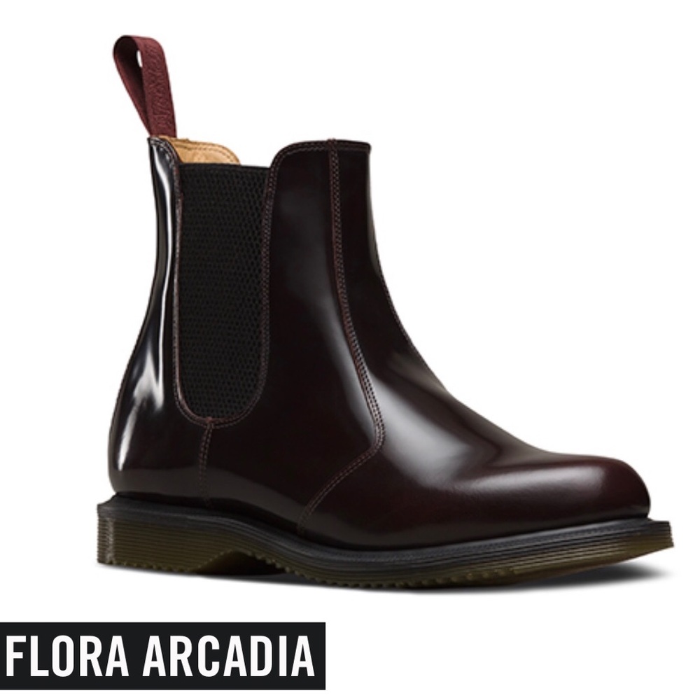 Dr. AirWair Martens Flora Arcadia Cherry Red Sz 8